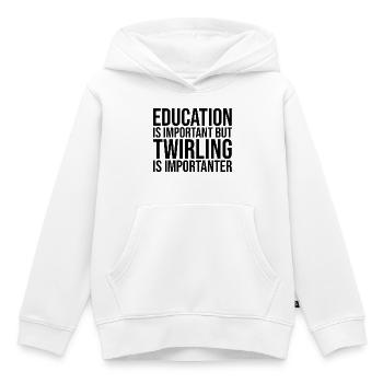 Tourner Tourner Tourner - Sweat Premium à capuche enfant bio - blanc - Devant - AI Model Kid Female (0cm)