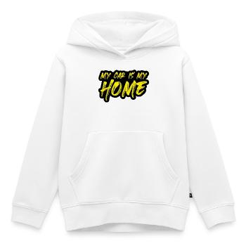 Camping Car Living in a car - Kids Premium Organic Hoodie - white - Front - AI Model Kid Female (0cm)