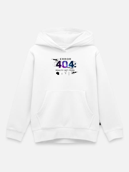 Error: Realität nicht gefunden - Kinder Premium Organic Hoodie - Weiß