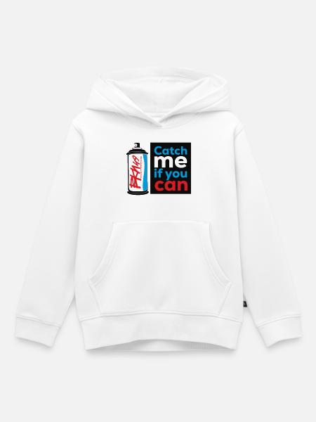 SprayCan Escape - Kinder Premium Organic Hoodie - Weiß