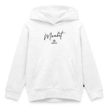 Moabit - Drapeau de Berlin - Ours de Berlin - Sweat Premium à capuche enfant bio - blanc - Devant - AI Model Kid Female (0cm)