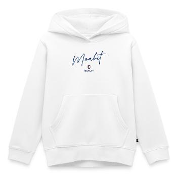 Moabit - Berlin Flagge - Berliner Bär - Kinder Premium Organic Hoodie - Weiß - Vorne - AI Model Kid Female (0cm)