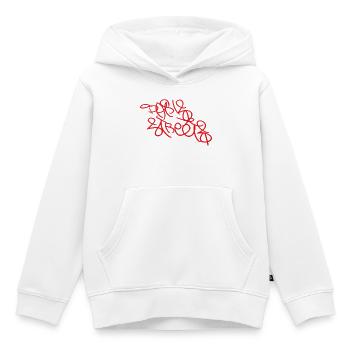 Paris Streets - Kinder Premium Organic Hoodie - Weiß - Vorne - AI Model Kid Female (0cm)