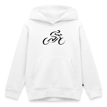 Radfahrer Rennfahrer  - Kinder Premium Organic Hoodie - Weiß - Vorne - AI Model Kid Female (0cm)
