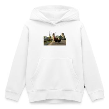 Marans, Stadthähne an der Mühle - Kinder Premium Organic Hoodie - Weiß - Vorne - AI Model Kid Female (0cm)