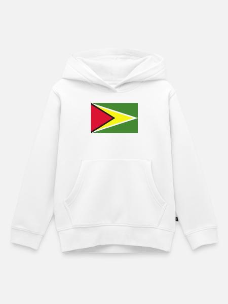 Flagge von Guyana - Kinder Premium Organic Hoodie - Weiß