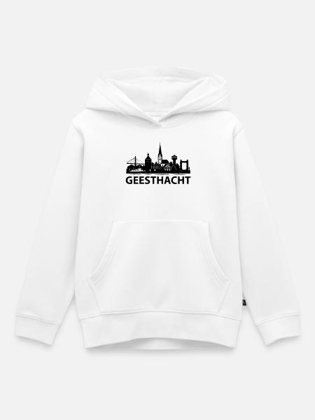 Geesthacht Skyline - Kinder Premium Organic Hoodie - Weiß
