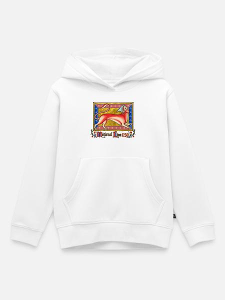 Mittelalterlicher Löwe (1230) - Kinder Premium Organic Hoodie - Weiß