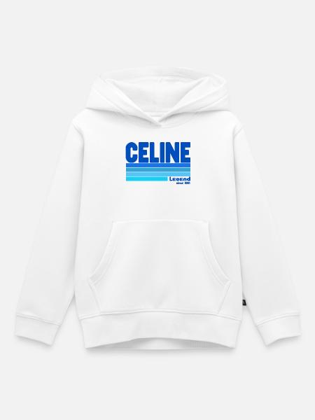 Légend Céline bleu - Kinder Premium Organic Hoodie - Weiß