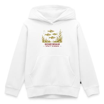 Gemeinsam statt Einsam Unterwasserwelt - Kinder Premium Organic Hoodie - Weiß - Vorne - AI Model Kid Female (0cm)