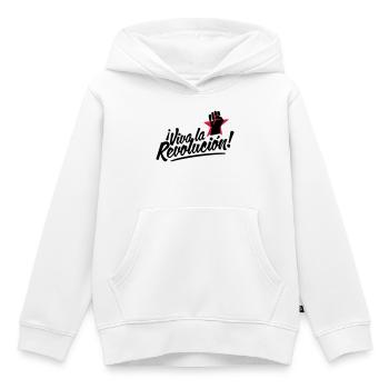 revolution fist - Sweat Premium à capuche enfant bio - blanc - Devant - AI Model Kid Female (0cm)