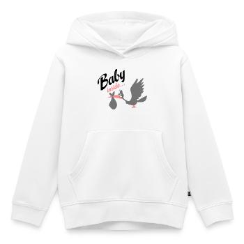 bébé - Sweat Premium à capuche enfant bio - blanc - Devant - AI Model Kid Female (0cm)