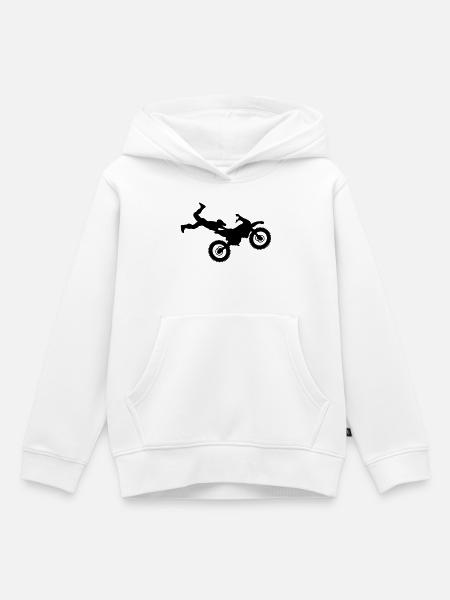 motocross - Kinder Premium Organic Hoodie - Weiß