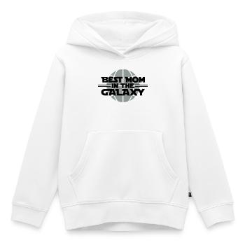 Best Mom In The Galaxy - Kinder Premium Organic Hoodie - Weiß - Vorne - AI Model Kid Female (0cm)