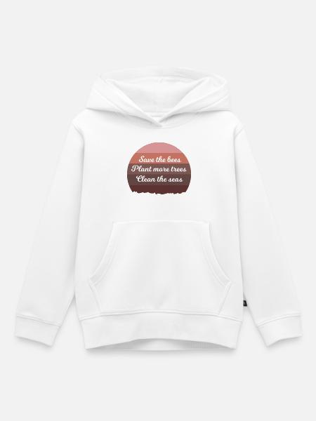 klima - Kinder Premium Organic Hoodie - Weiß