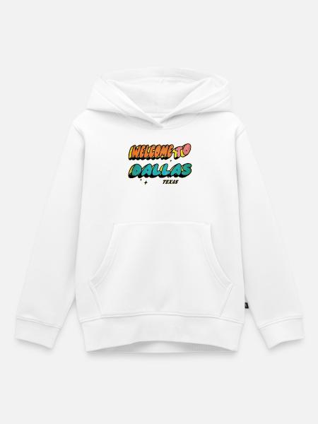 Welcome to Dallas Texas Design - Kinder Premium Organic Hoodie - Weiß