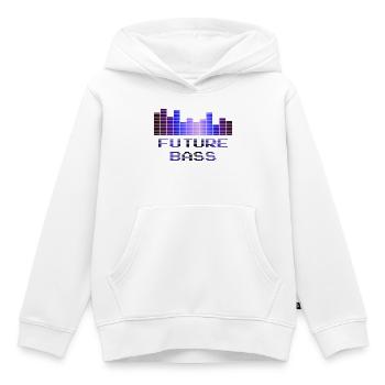Future Bass | Music - Sweat Premium à capuche enfant bio - blanc - Devant - AI Model Kid Female (0cm)