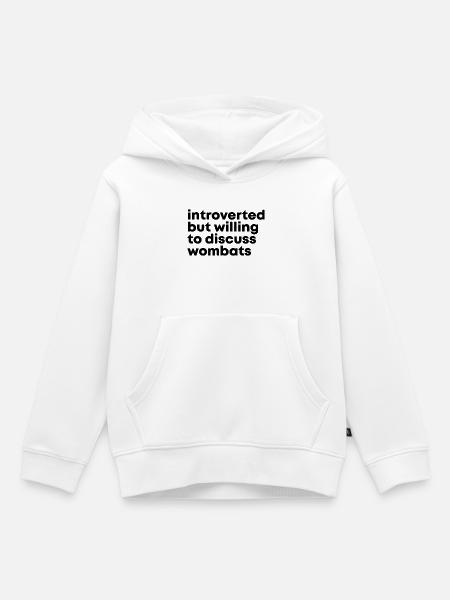 Wombat Wombat Wombat - Kinder Premium Organic Hoodie - Weiß