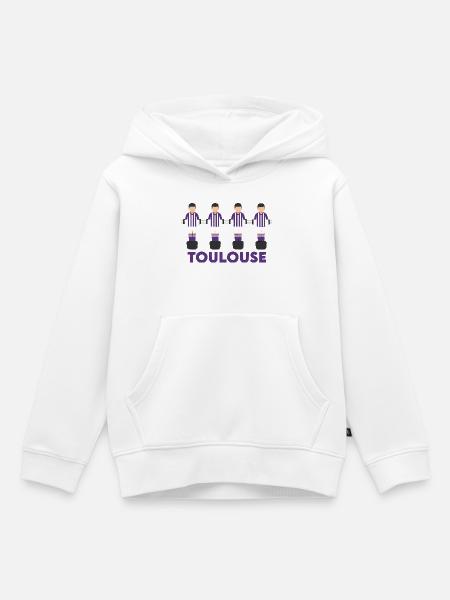 Toulouse - Kinder Premium Organic Hoodie - Weiß