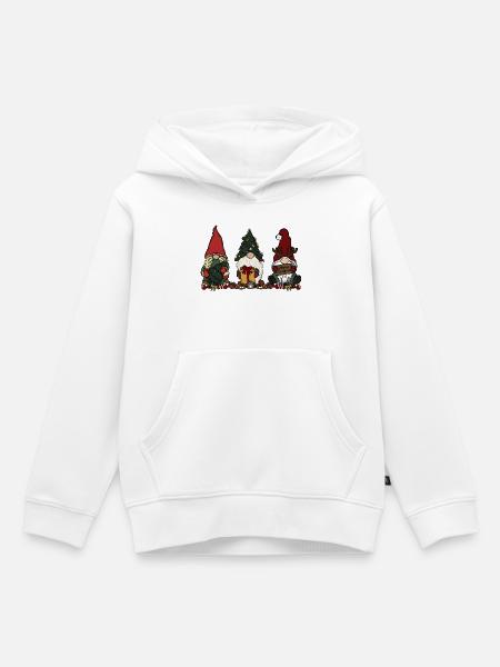 Wichtel Weihnachten - Kinder Premium Organic Hoodie - Weiß