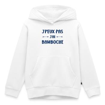 Ich kann nicht, ich habe Mist gebaut - Kinder Premium Organic Hoodie - Weiß - Vorne - AI Model Kid Female (0cm)