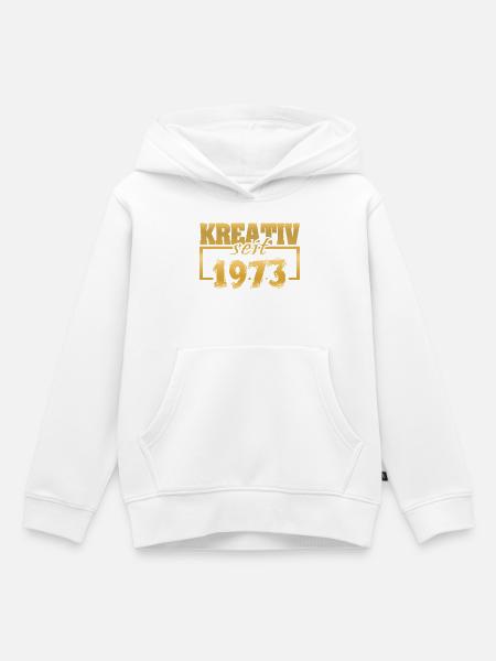 1973 - Kinder Premium Organic Hoodie - Weiß