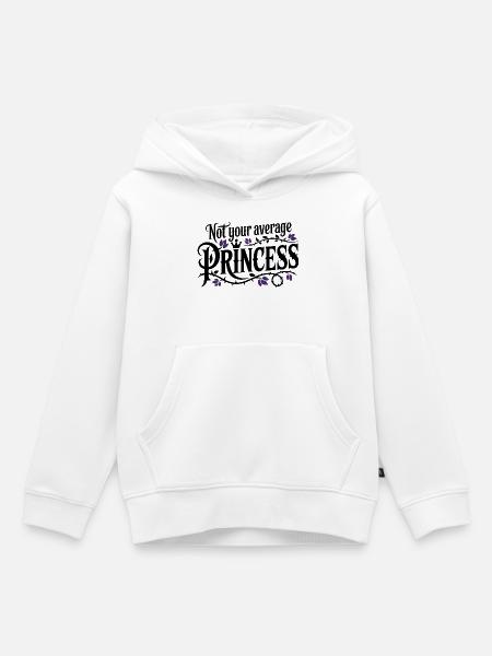 Not Your Average Princess - Kinder Premium Organic Hoodie - Weiß