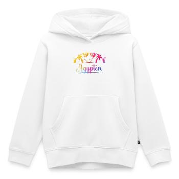 Ägypten Tropenstrand Palmen - Kinder Premium Organic Hoodie - Weiß - Vorne - AI Model Kid Female (0cm)