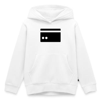 Carte de crédit - Sweat Premium à capuche enfant bio - blanc - Devant - AI Model Kid Female (0cm)