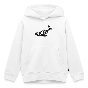HOPE THE WHALE - Kids Premium Organic Hoodie - white - Front - AI Model Kid Female (0cm)