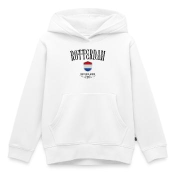 Souvenir Rotterdam, design élégant Rotterdam - Sweat Premium à capuche enfant bio - blanc - Devant - AI Model Kid Female (0cm)