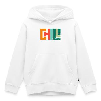 Chill Stay: Geometrische Retro-Palette - Kinder Premium Organic Hoodie - Weiß - Vorne - AI Model Kid Female (0cm)