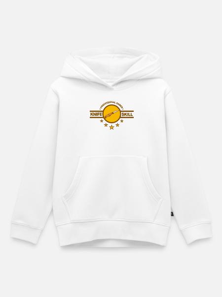 Klingenkompetenz - Kinder Premium Organic Hoodie - Weiß
