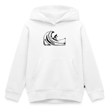 surf surfer wave gift summer vacation - Kids Premium Organic Hoodie - white - Front - AI Model Kid Female (0cm)