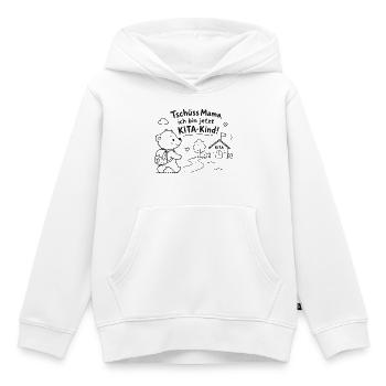 Kita Abschied Abenteuer Bär - Kinder Premium Organic Hoodie - Weiß - Vorne - AI Model Kid Female (0cm)