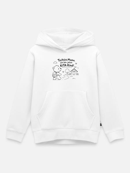 Kita Abschied Abenteuer Bär - Kinder Premium Organic Hoodie - Weiß