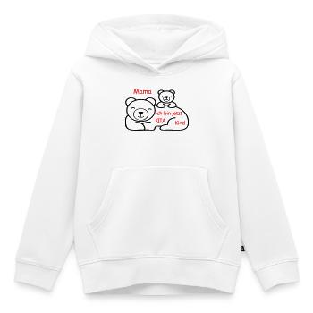 Mama Ich bin jetzt Kita Kind - Kinder Premium Organic Hoodie - Weiß - Vorne - AI Model Kid Female (0cm)