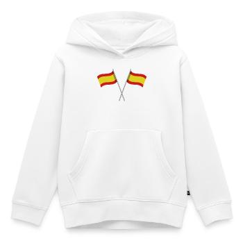 Spanische Flagge - Kinder Premium Organic Hoodie - Weiß - Vorne - AI Model Kid Female (0cm)