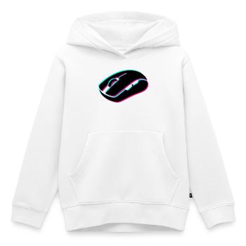Gaming Maus Glitch Grafik - Kinder Premium Organic Hoodie - Weiß - Vorne - AI Model Kid Female (0cm)
