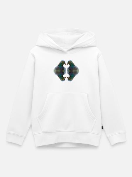 Dove Portrait Art - Kinder Premium Organic Hoodie - Weiß
