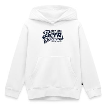 Born in October 1976 - Geburtstag - Geschenk - Kinder Premium Organic Hoodie - Weiß - Vorne - AI Model Kid Female (0cm)