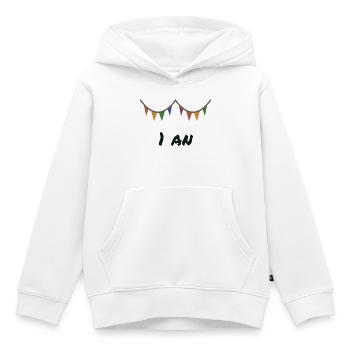 1. 1 Jahr. 1. JUBILÄUM. 1-JÄHRIGES JUBILÄUM - Kinder Premium Organic Hoodie - Weiß - Vorne - AI Model Kid Female (0cm)