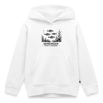 Gemeinsam Unterwasser Schwarm - Kinder Premium Organic Hoodie - Weiß - Vorne - AI Model Kid Female (0cm)