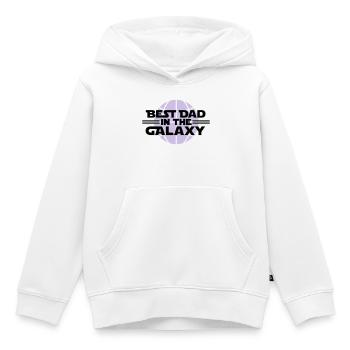 Beste Vati in der Galaxie - Kinder Premium Organic Hoodie - Weiß - Vorne - AI Model Kid Female (0cm)