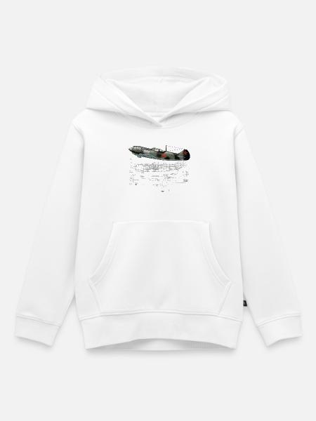 La-5 - Kinder Premium Organic Hoodie - Weiß