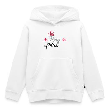 mariage - Sweat Premium à capuche enfant bio - blanc - Devant - AI Model Kid Female (0cm)