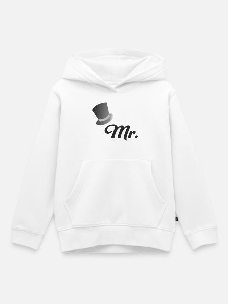 bräutigam - Kinder Premium Organic Hoodie - Weiß