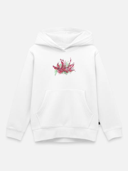sakura - Kinder Premium Organic Hoodie - Weiß