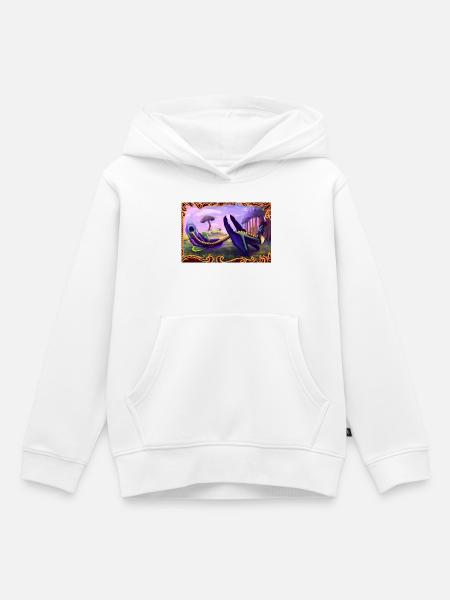 Dinosaurier - Kinder Premium Organic Hoodie - Weiß