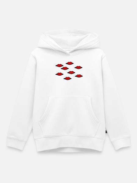 Münder - Kinder Premium Organic Hoodie - Weiß